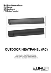 EUROM OUTDOOR HEATPANEL 2400 RC Manual