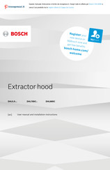 Bosch DHL885C Series User Manual And Installation Instructions