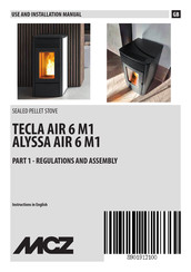 MCZ TECLA AIR 6 M1 Use And Installation  Manual