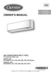 Carrier 38TVAB010-I Owner's Manual