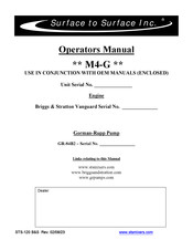 STS M4-G Operator's Manual