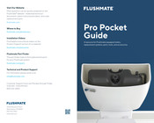 Flushmate 503-H Series Pocket Manual