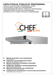 ChefLine CAPPA PYRALIS Instruction, Use And Maintenance Manual