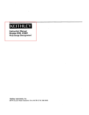 Keithley 610BR Instruction Manual