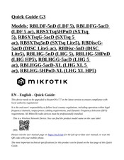 MikroTik RBDisc-5nD Quick Manual