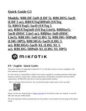 MikroTik RBDiscG- 5acD Quick Manual