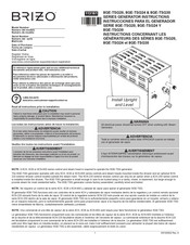 Brizo 8GE-TSG30 Series Instructions Manual