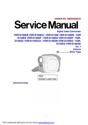 Panasonic VDR-D150E Service Manual