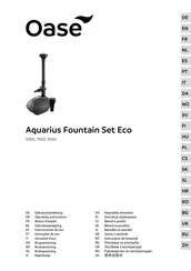 Oase Aquamax 5500 Operating Instructions Manual