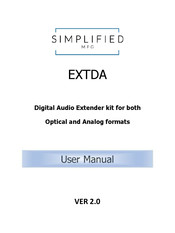 Simplified MFG EXTDA User Manual