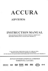 Accura ADVD3836 Instruction Manual
