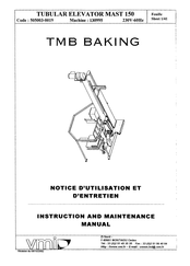 VMI MAST 150 Instruction And Maintenance Manual