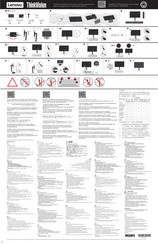 Lenovo ThinkVision T27h-30 Quick Start Manual