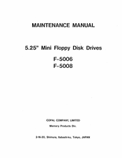 Copal F-5006 Maintenance Manual