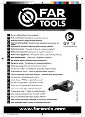 Far Tools GV 13 Original Manual Translation