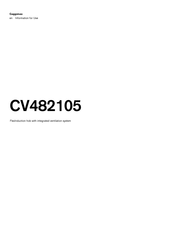 Gaggenau CV482105 Instructions For Use Manual