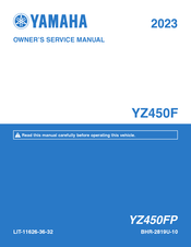 Yamaha YZ450FP 2023 Owner's Service Manual