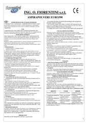 FIORENTINI EURO390 Operating Instructions Manual