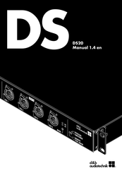 d&b audiotechnik DS20 Manual