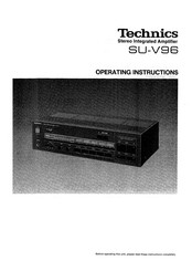 Technics SU-V36 Operating Instructions Manual