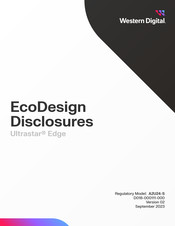 Western Digital EcoDesign Disclosures Ultrastar Edge Manual