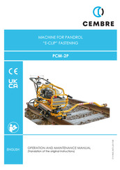 Cembre PCM-2P Operation And Maintenance Manual