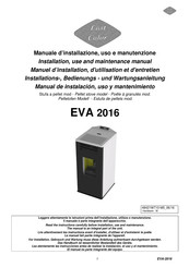 Last Calor EVA-2016 Instructions For Installation, Use And Maintenance Manual