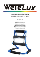 Wetelux 96 76 82 Original Instructions Manual