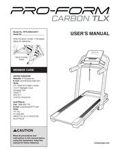ICON PRO-FORM CARBON TLX User Manual