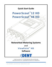 DENT Instruments PowerScout 12 HD Quick Start Manual