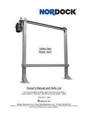 NORDOCK ASG Owner's Manual And Parts List