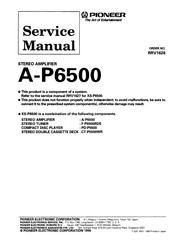 Pioneer A-P6500 Service Manual