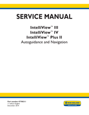 New Holland IntelliView III Service Manual