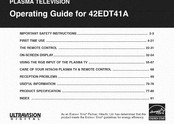 UltraVision 42EDT41A Operating Manual