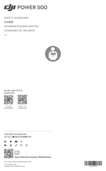 dji POWER 500 Safety Manuallines