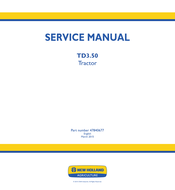 New Holland TD3.50 Service Manual