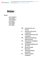 Haier H2F-320SF Instructions For Use Manual