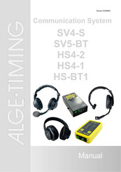 ALGE-Timing SV5-BT Manual