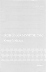Tandy CM-5 Owner's Manual