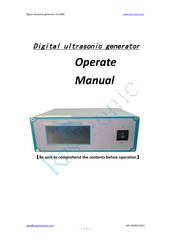RPS sonic HZ-2000 Operate Manual
