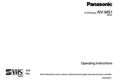 Panasonic NV- MS1 Series Operating Instructions Manual