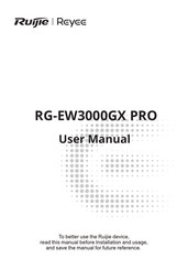 Ruijie Reyee RG-EW3000GX PRO User Manual