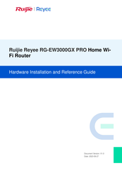 Ruijie Reyee RG-EW3000GX PRO Hardware  Installation And Reference Manual