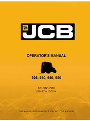 jcb 950 Operator's Manual