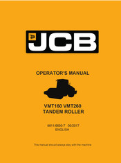 jcb VMT160 Operator's Manual