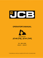 jcb JZ140 T4i Operator's Manual