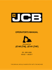 jcb JZ141 T4F Operator's Manual