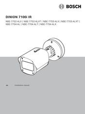 Bosch NBE-7704-ALX Installation Manual