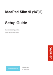 Lenovo IdeaPad Slim 9i Setup Manual