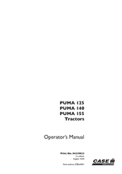 Case IH PUMA 155 Operator's Manual